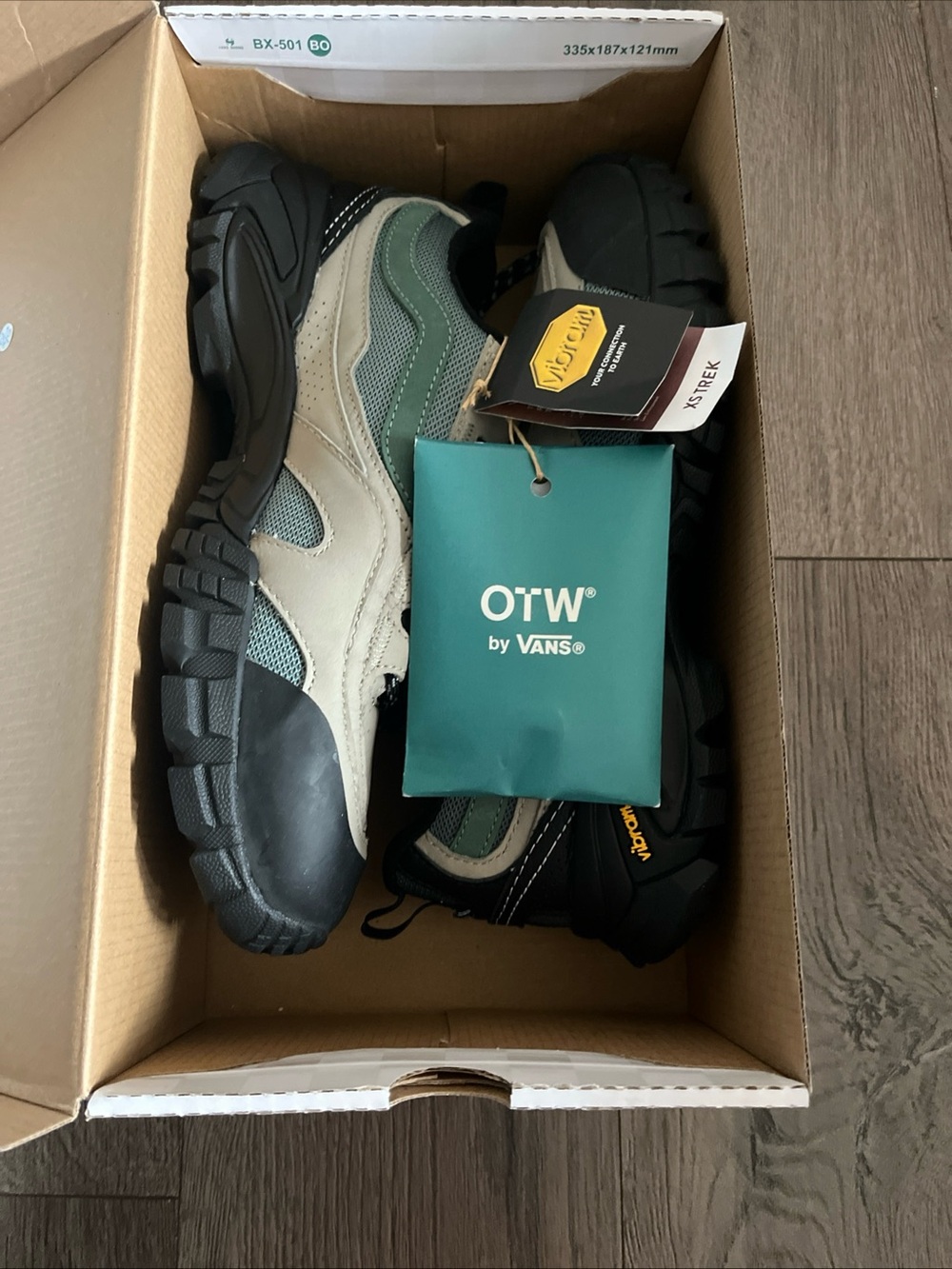 Vans OTW Men’s Trail Sneakers in Green, Beige and Black